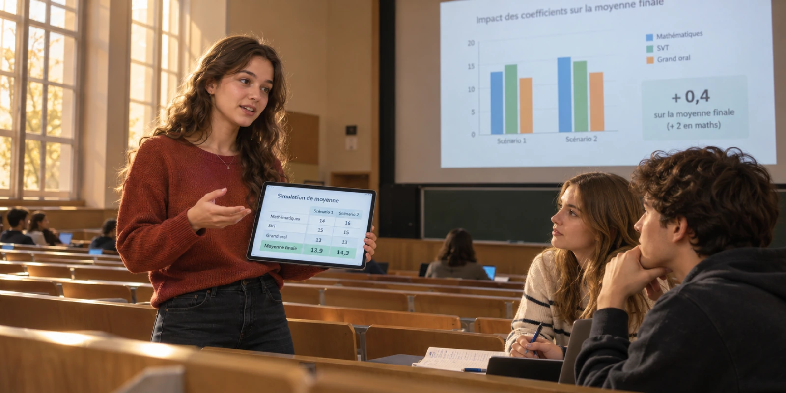 Simulateur Bac : Coefficients et Calcul de Moyenne Expliqués